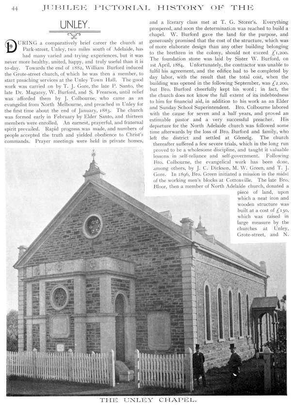 Jubilee Pictorial History of Churches of Christ in Australasia, p. 44