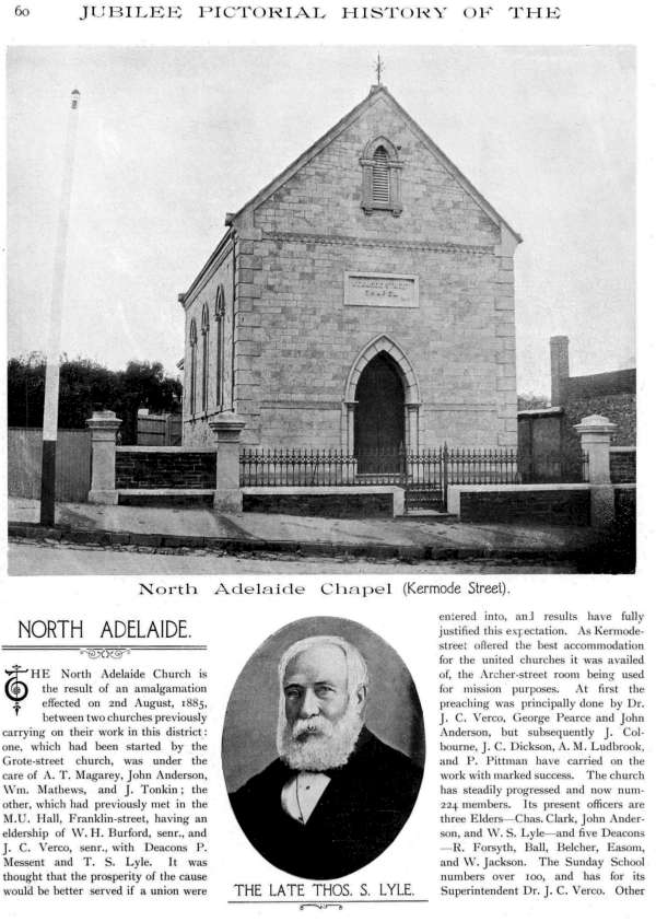 Jubilee Pictorial History of Churches of Christ in Australasia, p. 60