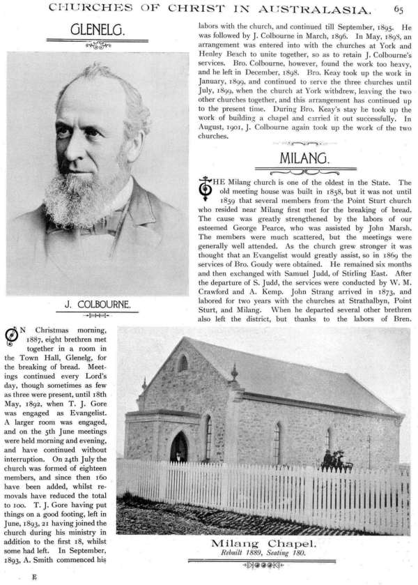 Jubilee Pictorial History of Churches of Christ in Australasia, p. 65