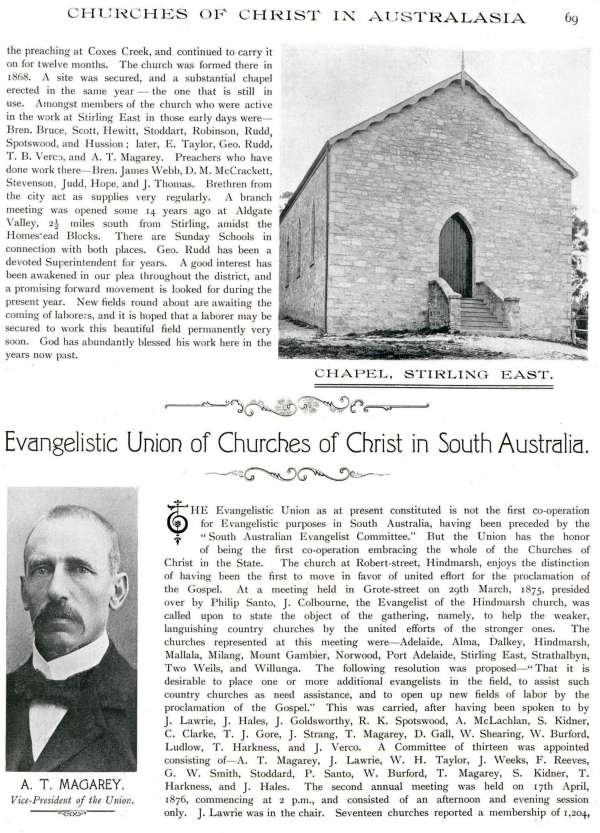 Jubilee Pictorial History of Churches of Christ in Australasia, p. 69
