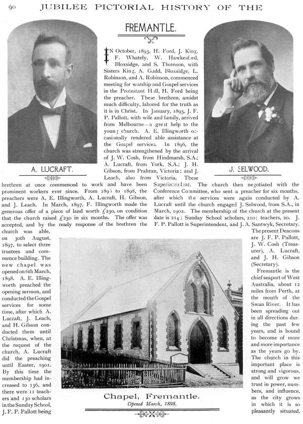 Jubilee Pictorial History of Churches of Christ in Australasia, p. 90