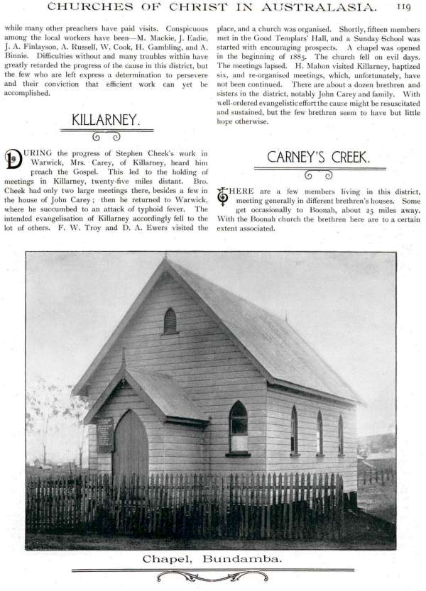 Jubilee Pictorial History of Churches of Christ in Australasia, p. 119