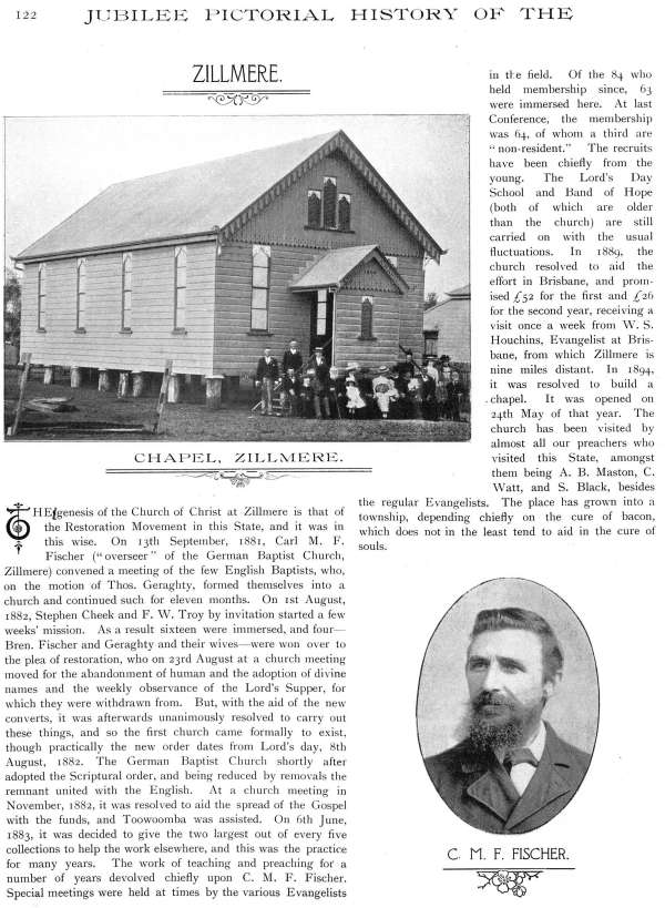 Jubilee Pictorial History of Churches of Christ in Australasia, p. 122