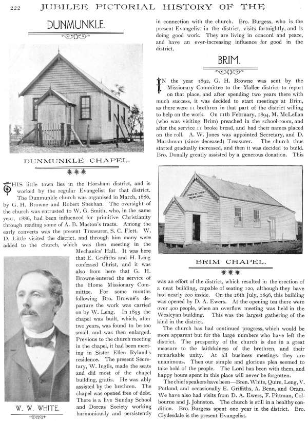 Jubilee Pictorial History of Churches of Christ in Australasia, p. 222