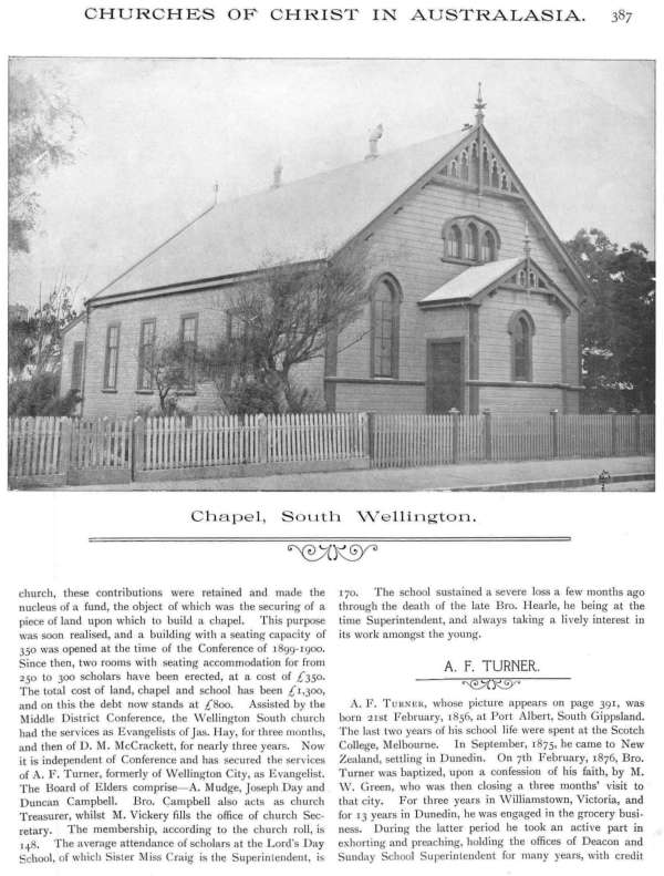 Jubilee Pictorial History of Churches of Christ in Australasia, p. 387