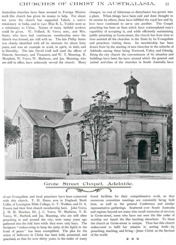 Jubilee Pictorial History of Churches of Christ in Australasia, p. 55