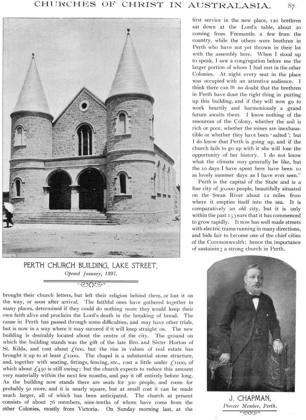 Jubilee Pictorial History of Churches of Christ in Australasia, p. 87