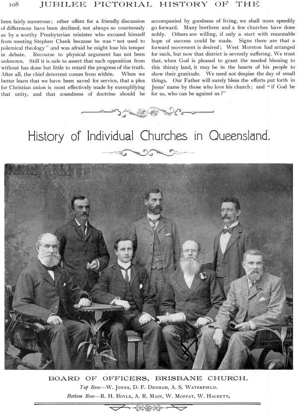 Jubilee Pictorial History of Churches of Christ in Australasia, p. 108
