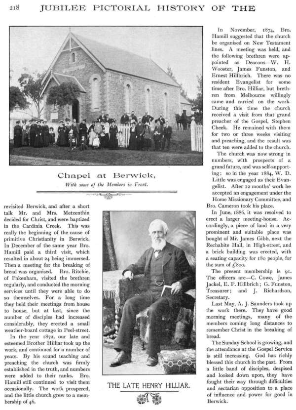 Jubilee Pictorial History of Churches of Christ in Australasia, p. 218