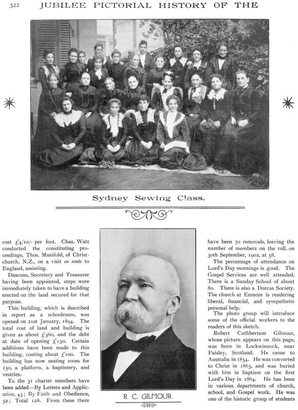 Jubilee Pictorial History of Churches of Christ in Australasia, p. 322