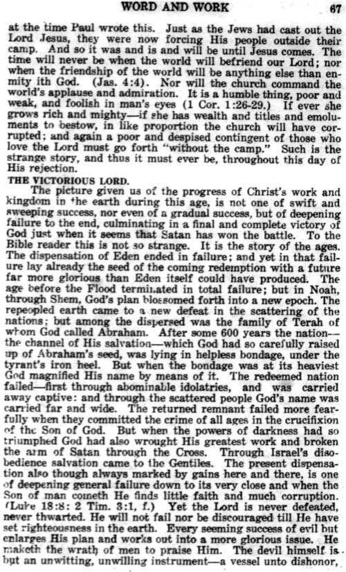 Word and Work, Vol. 15, No. 3, March 1922, p. 67