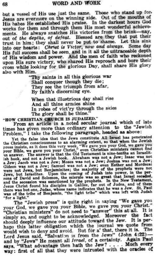 Word and Work, Vol. 15, No. 3, March 1922, p. 68