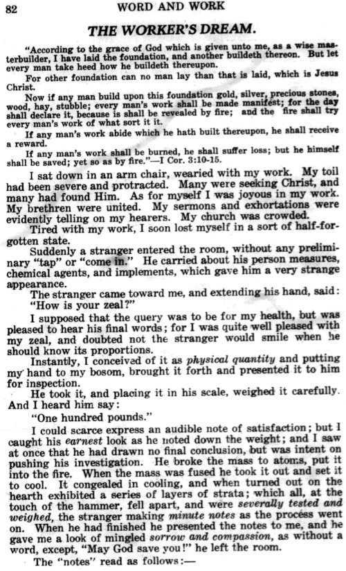 Word and Work, Vol. 15, No. 3, March 1922, p. 82