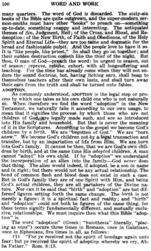 Word and Work, Vol. 15, No. 4, April 1922, p. 100