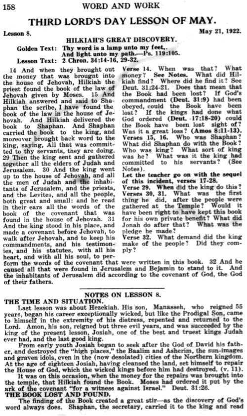 Word and Work, Vol. 15, No. 5, May 1922, p. 158