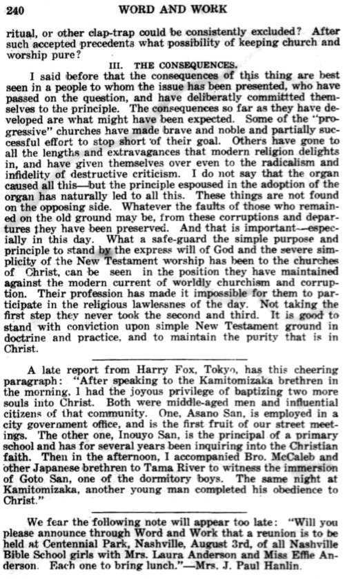 Word and Work, Vol. 15, No. 8, August 1922, p. 240