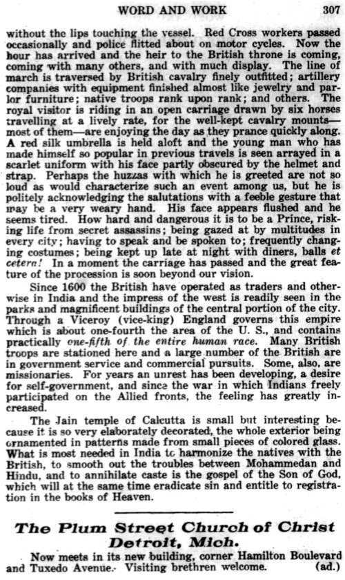 Word and Work, Vol. 15, No. 10, October 1922, p. 307