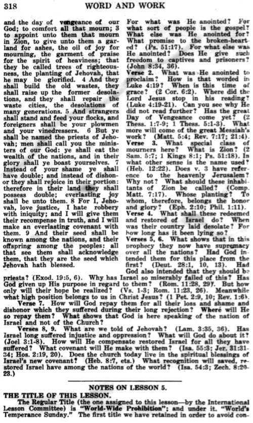 Word and Work, Vol. 15, No. 10, October 1922, p. 318