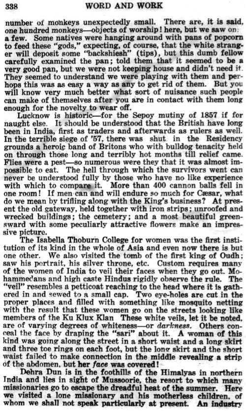 Word and Work, Vol. 15, No. 11, November 1922, p. 338