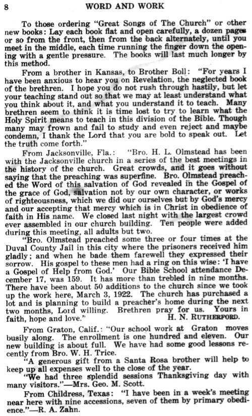 Word and Work, Vol. 16, No. 1, January 1923, p. 8