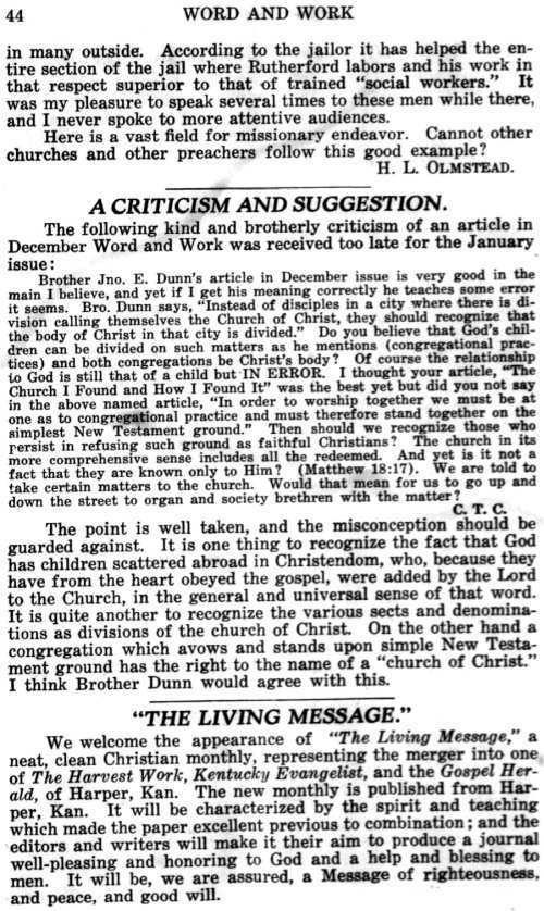 Word and Work, Vol. 16, No. 2, February 1923, p. 44