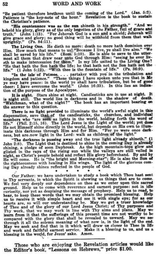 Word and Work, Vol. 16, No. 2, February 1923, p. 52