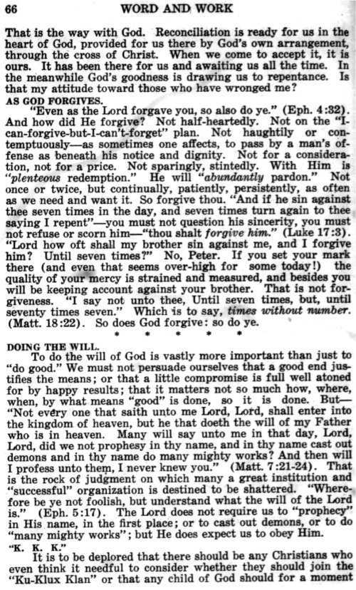 Word and Work, Vol. 16, No. 3, March 1923, p. 66