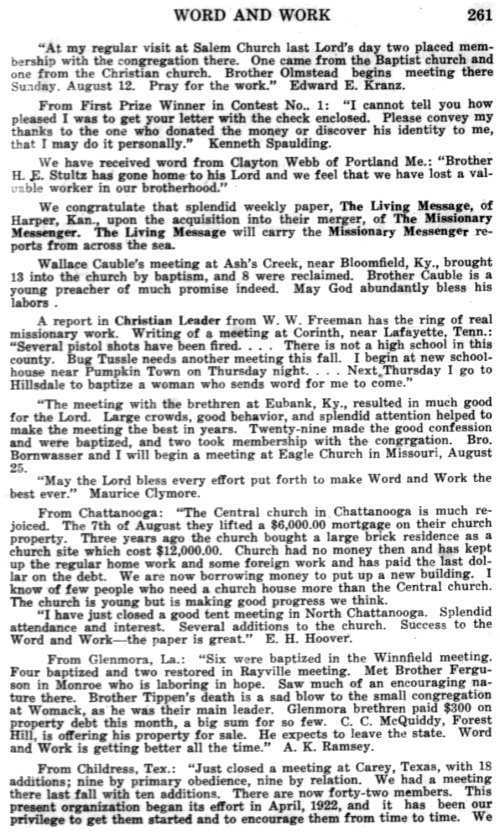 Word and Work, Vol. 16, No. 9, September 1923, p. 261