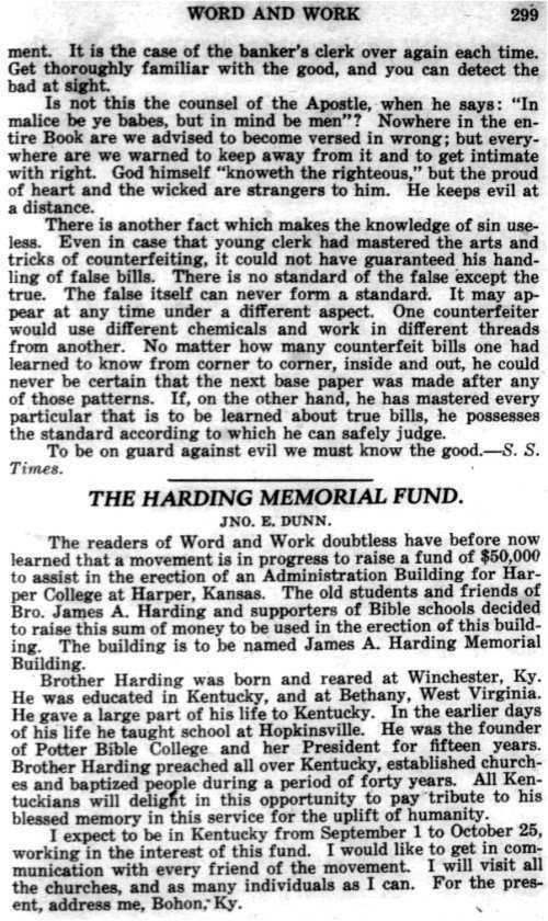 Word and Work, Vol. 16, No. 10, October 1923, p. 299