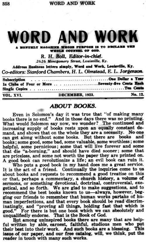 Word and Work, Vol. 16, No. 12, December 1923, p. 358