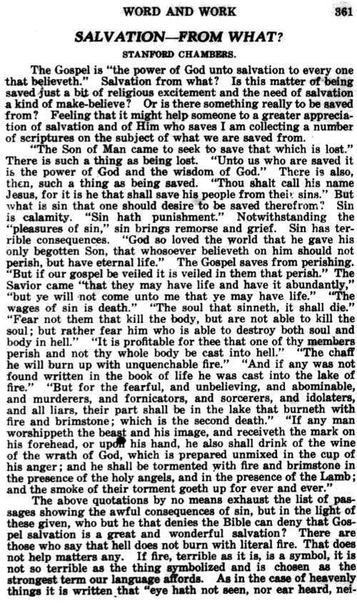 Word and Work, Vol. 16, No. 12, December 1923, p. 361