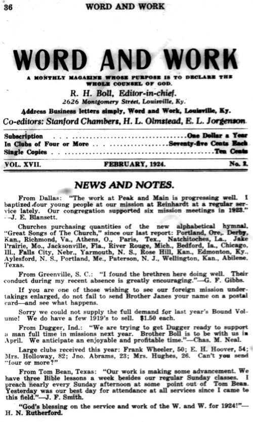 Word and Work, Vol. 17, No. 2, February 1924, p. 36