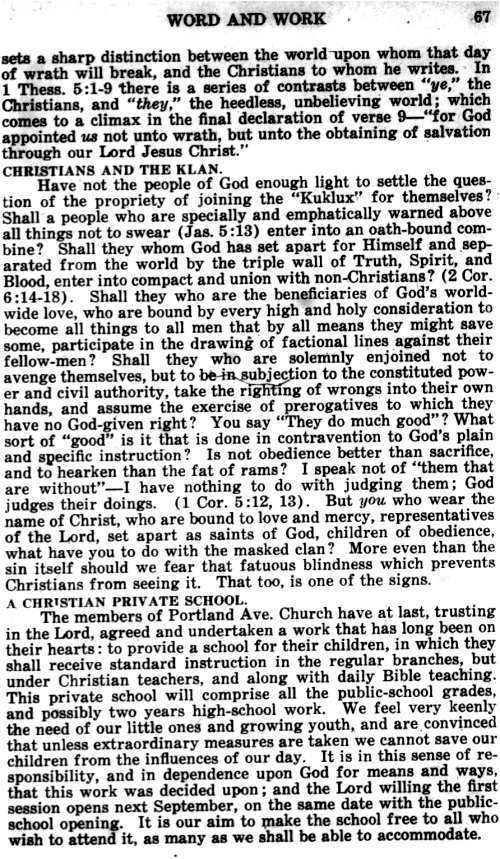 Word and Work, Vol. 17, No. 3, March 1924, p. 67