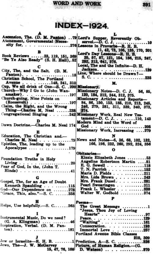 Word and Work, Vol. 17, No. 12, December 1924, p. 391