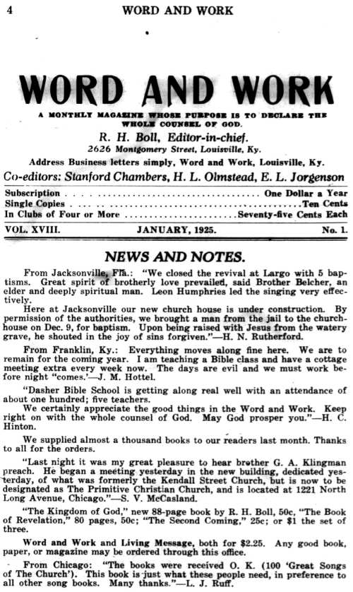 Word and Work, Vol. 18, No. 1, January 1925, p. 4
