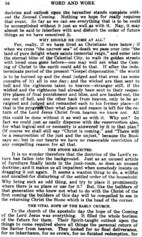 Word and Work, Vol. 18, No. 1, January 1925, p. 16