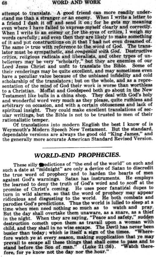 Word and Work, Vol. 18, No. 3, March 1925, p. 68