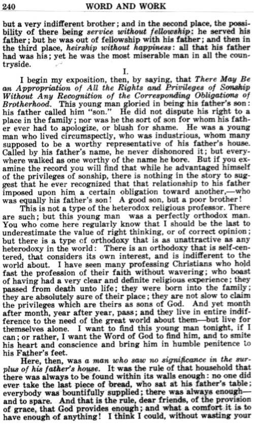 Word and Work, Vol. 18, No. 8, August 1925, p. 240