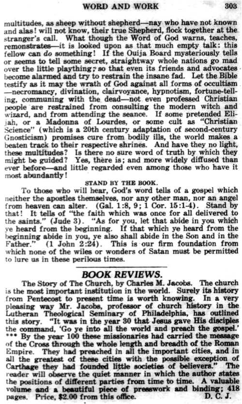 Word and Work, Vol. 18, No. 10, October 1925, p. 303