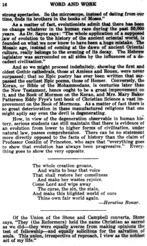 Word and Work, Vol. 19, No. 1, January 1926, p. 16