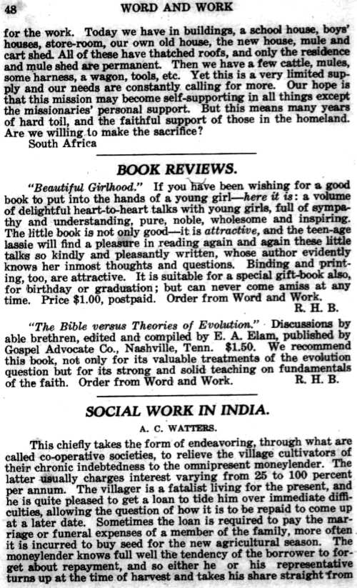 Word and Work, Vol. 19, No. 2, February 1926, p. 48