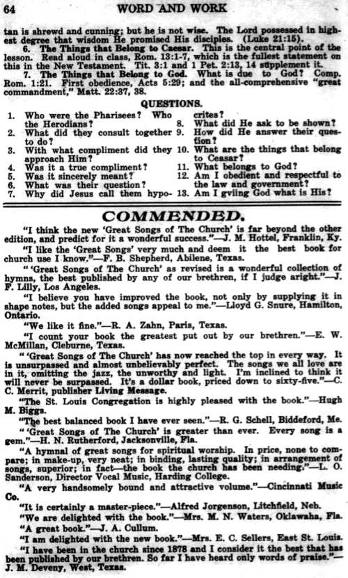 Word and Work, Vol. 19, No. 2, February 1926, p. 64