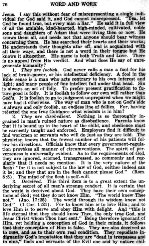 Word and Work, Vol. 19, No. 3, March 1926, p. 76