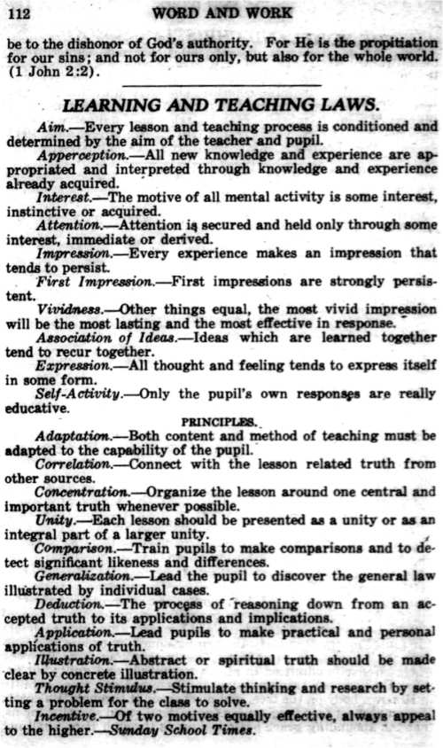 Word and Work, Vol. 19, No. 4, April 1926, p. 112