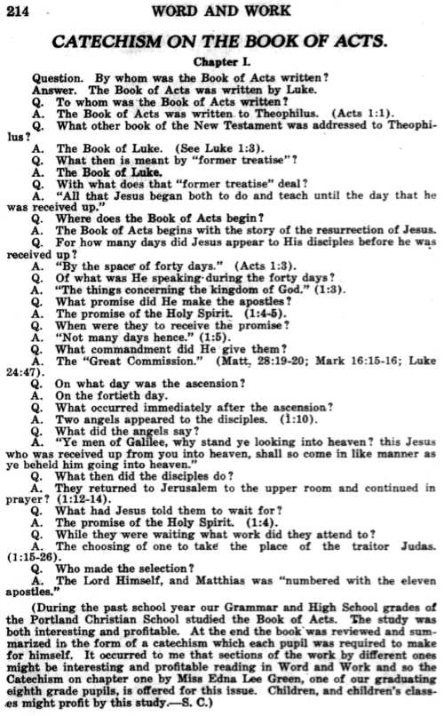 Word and Work, Vol. 19, No. 7, July 1926, p. 214