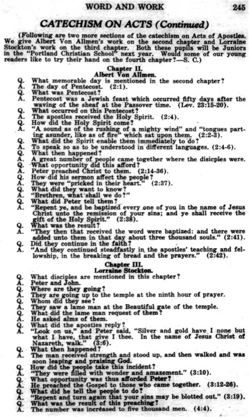 Word and Work, Vol. 19, No. 8, August 1926, p. 245