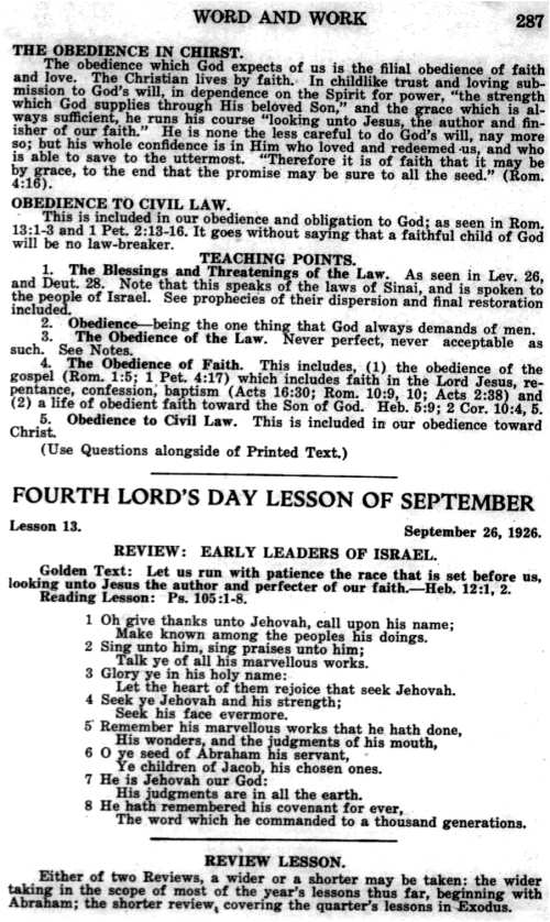 Word and Work, Vol. 19, No. 9, September 1926, p. 287