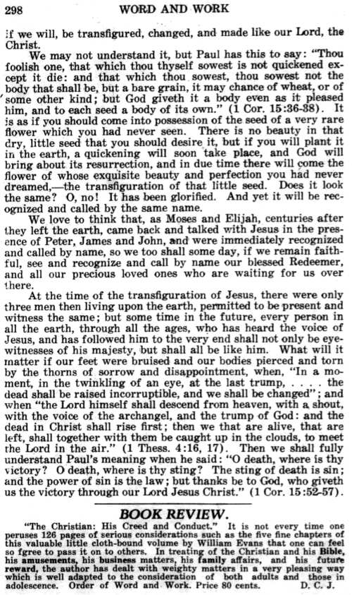 Word and Work, Vol. 19, No. 10, October 1926, p. 298