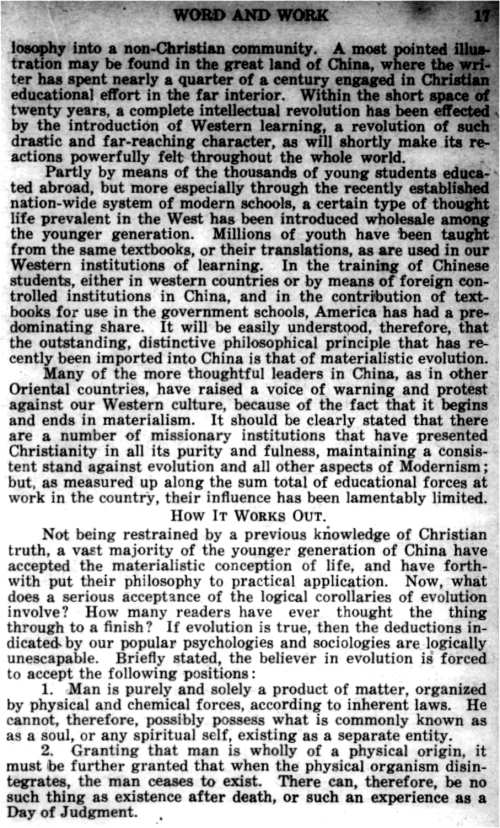 Word and Work, Vol. 20, No. 1, January 1927, p. 17