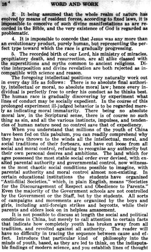 Word and Work, Vol. 20, No. 1, January 1927, p. 18